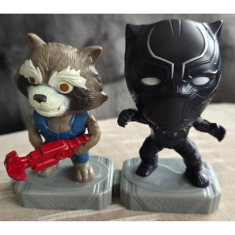 Marvel Avengers Black Panther/ Rocket Raccoon Action Figure S/2t‎